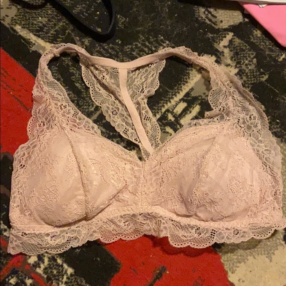 Racer back bralettes with removable cup pads